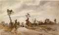 road to saint germain louveciennes 1871 Camille Pissarro scenery